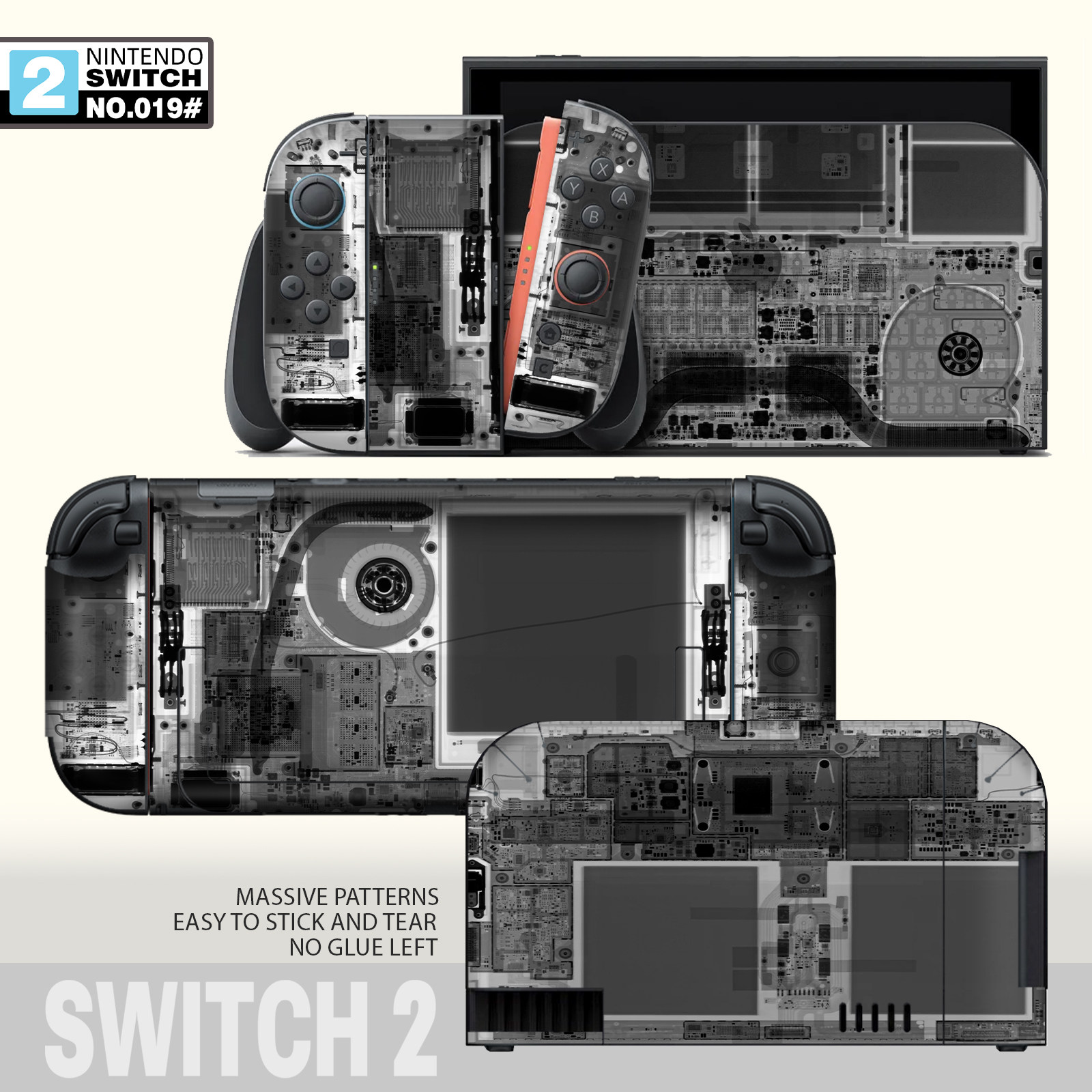 Портативная наклейка Nintendo switch2 all-inclusive Gundam pain sticker базовая пленка NS2 Nintendo второго поколения sticker