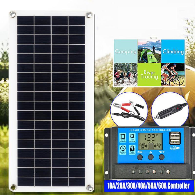 Солнечная панель USB 10W-20w-30w18V с комплектом контроллера аккумуляторная панель автомобиля яхты