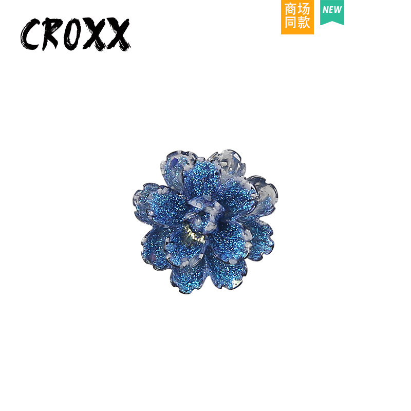 Аксессуары для обуви с отверстиями CROXX, украшение пряжки для обуви в виде цветка черники, высококачественная пряжка для обуви, подходящая для cro /cross