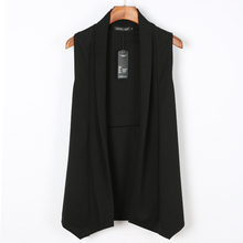 Trendy mid length vest men's thin coat with personalized black vest vest, Korean sleeveless cardigan camisole