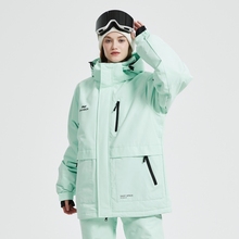 23 Korean version ski suit sets for both men and women, windproof, waterproof, warm couple jacket, single and double board ski pants