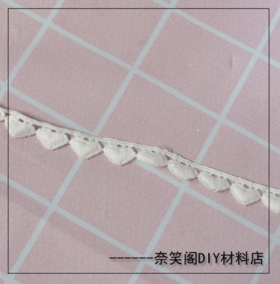 taobao agent 2.2cm棉布牛奶丝花边 蕾丝丝带服装辅料配件diy满包邮
