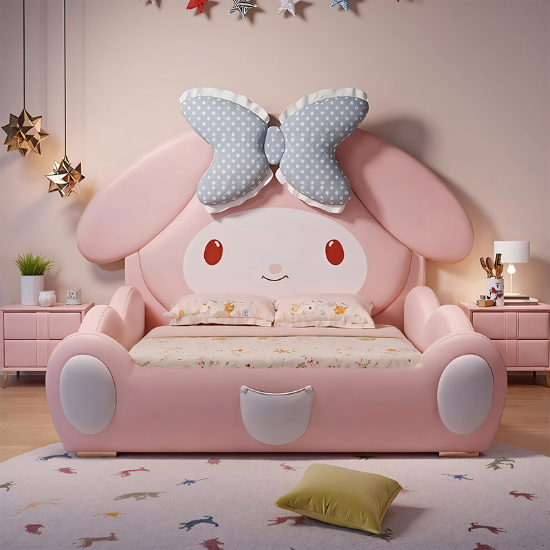【Детская кровать Ledi】 Кровать Melody Princess из массива дерева простая и современная может быть изготовлена по индивидуальному заказу