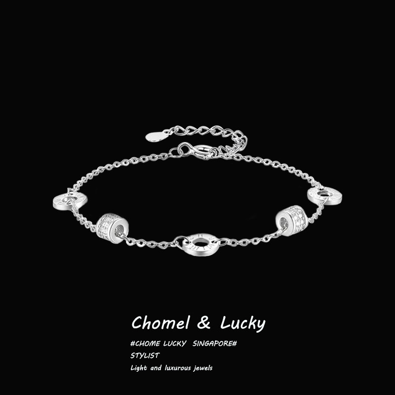 Браслет из стерлингового серебра "Xiaoman waist" s999 пробы, легкая роскошь, нишевый дизайн, высококачественная цепочка для ключиц, подарок друзьям на день рождения