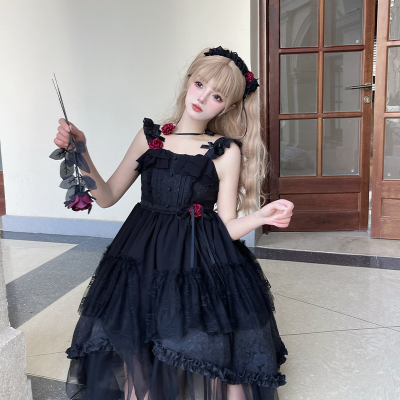 taobao agent 织锦园Lolita【月神与黎明】清冷感流浪风JSK修身百搭显瘦连衣裙
