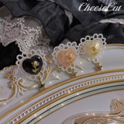 taobao agent 【芝士猫手作】爱心滴胶蕾丝玫瑰中村十字复古哥特cla风小物戒指