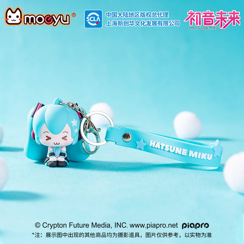 косоглазая серия moeyu Hatsune Miku, трехмерная подвеска из мягкой резины, двухмерные периферийные украшения из аниме Miku