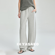 YASAKO/Watched it again, light luxury CE style air-conditioned pants, spring/summer B cool feeling divine pants, casual banana air pants