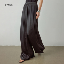 LYNEE High Waist Narrow Version Draping Loose Water Air Skirt Pants Women's Slim Lightweight Wide Leg Pants