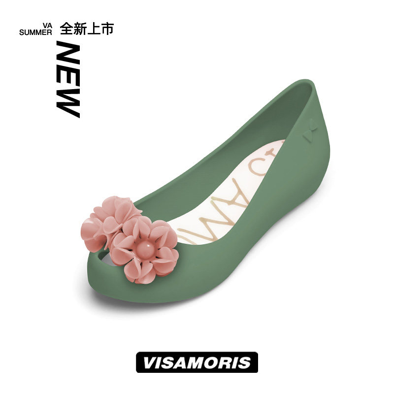 Британская обувь visamoris Yunmosu jelly; обувь для родителей и детей; женская обувь на плоской подошве с колокольчиками; детская обувь; новинка 2026 года