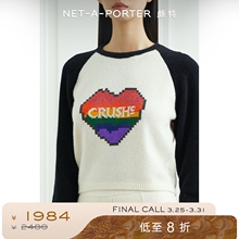 CRUSH COLLECTION 2023秋季女印花羊毛混纺毛衣NAP颇特