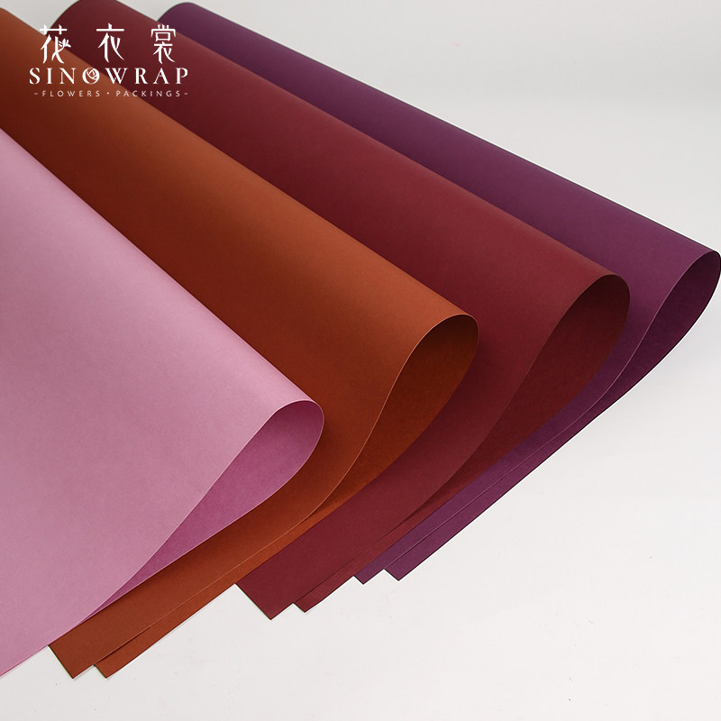 Художественная бумага для цветочной одежды Fenghua solid color art paper обладает хорошей прочностью и устойчивостью к разрыву, материал для упаковки цветов, оберточная бумага для цветов
