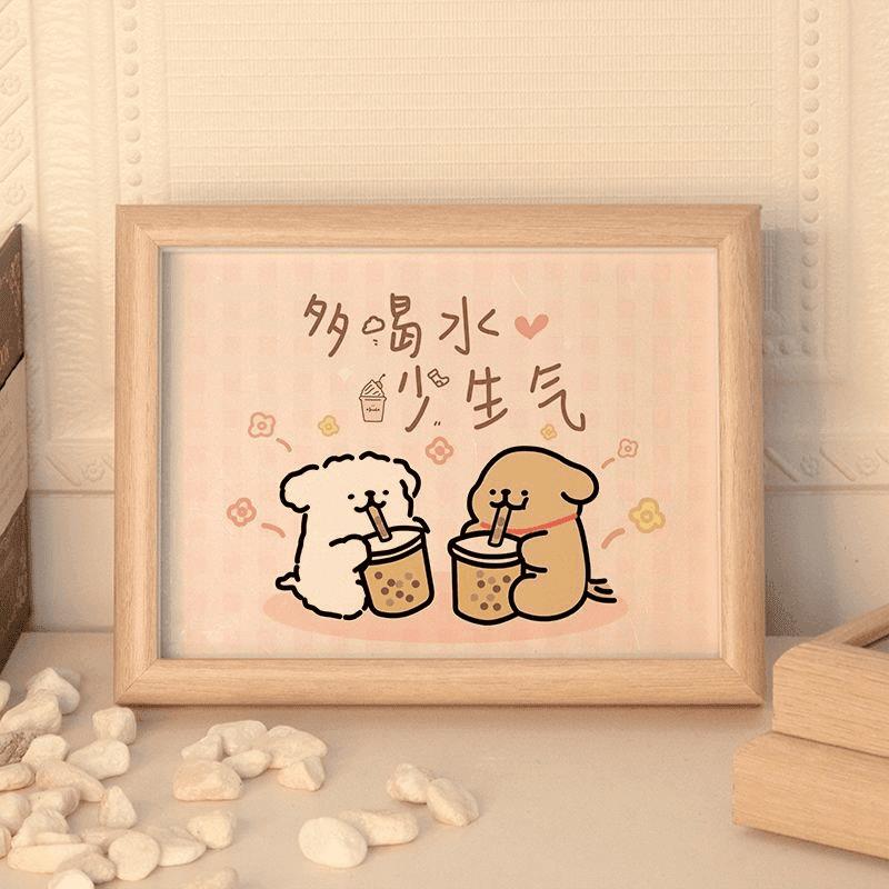 Линия puppy desktop life decoration подвесная фоторамка для рабочего стола креативный подарок на день рождения для фотографий изысканное украшение готового продукта