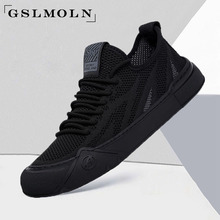 Men's shoes, casual shoes, spring 2024 versatile lightweight mesh sports shoes, anti slip and breathable, one foot lazy shoes