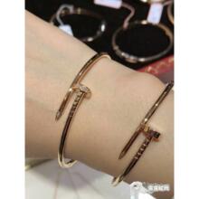 Cartier / Cartier 18K Золотое розовое золото Juste Гвозди браслет с бриллиантом на голове и хвосте