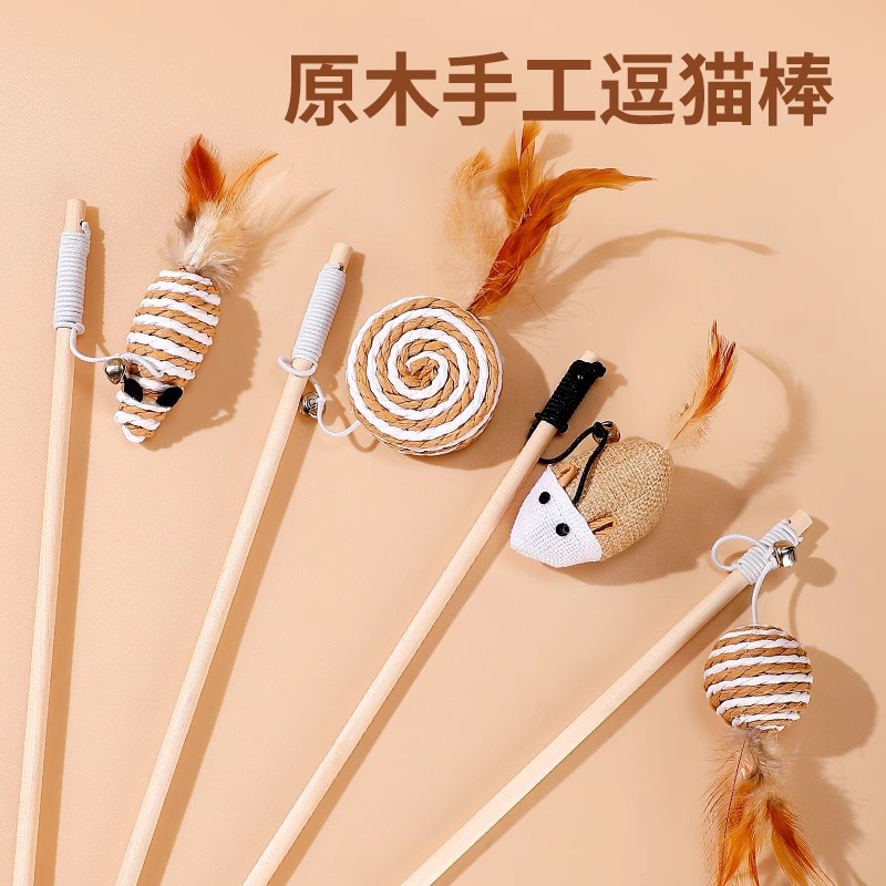Игрушки для кошек, забавные палочки для кошек, кошки, самоедство, избавляют от скуки, мышата с колокольчиками, устойчивые к укусам кошки, кошки, котята, проявляющие физическую силу, деревянные палки