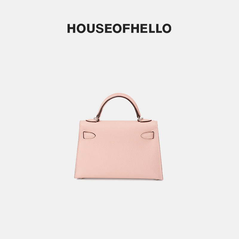HOUSEOFHELLO, сшитая вручную восковой нитью, мини-сумка второго поколения с рисунком ладони, 19-дюймовая портативная сумка-мессенджер Kelly на одно плечо