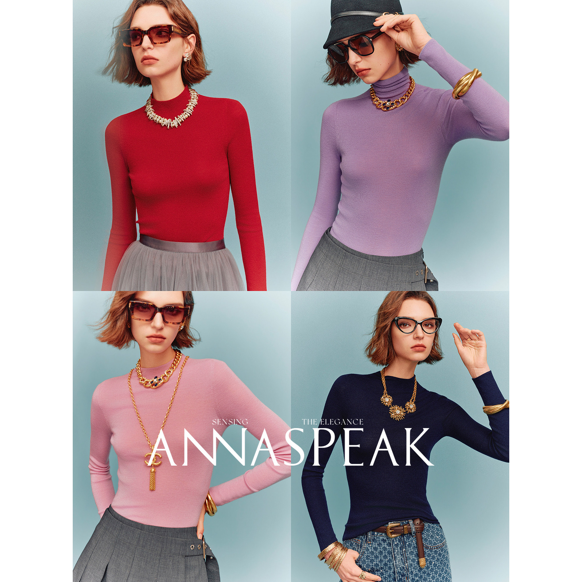 Машинная стирка/ANNASPEAK Rainbow Mousse Yangtze Пряжа 120-х годов из шерсти с бесшовным низом, рубашка, свитер женский