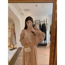 Hollow out linen ice silk sunscreen cardigan for women in summer, thin style with suspender and outer cover, knitted jacket, shawl top