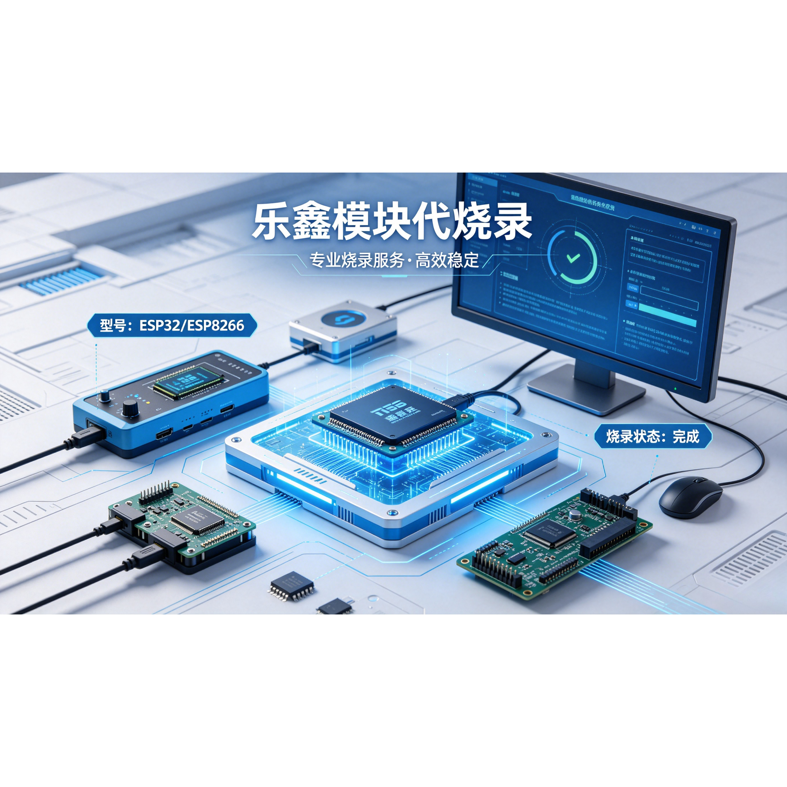 Модуль Lexin генерирование микросхем программирование записи копий ESP32 ESP8258