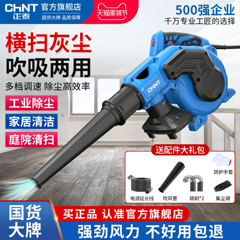 Воздуходувка Chint 220v - мощный фен для волос высокой мощности, небольшой бытовой пылесборник, промышленный пистолет для выдувания и пылесосения