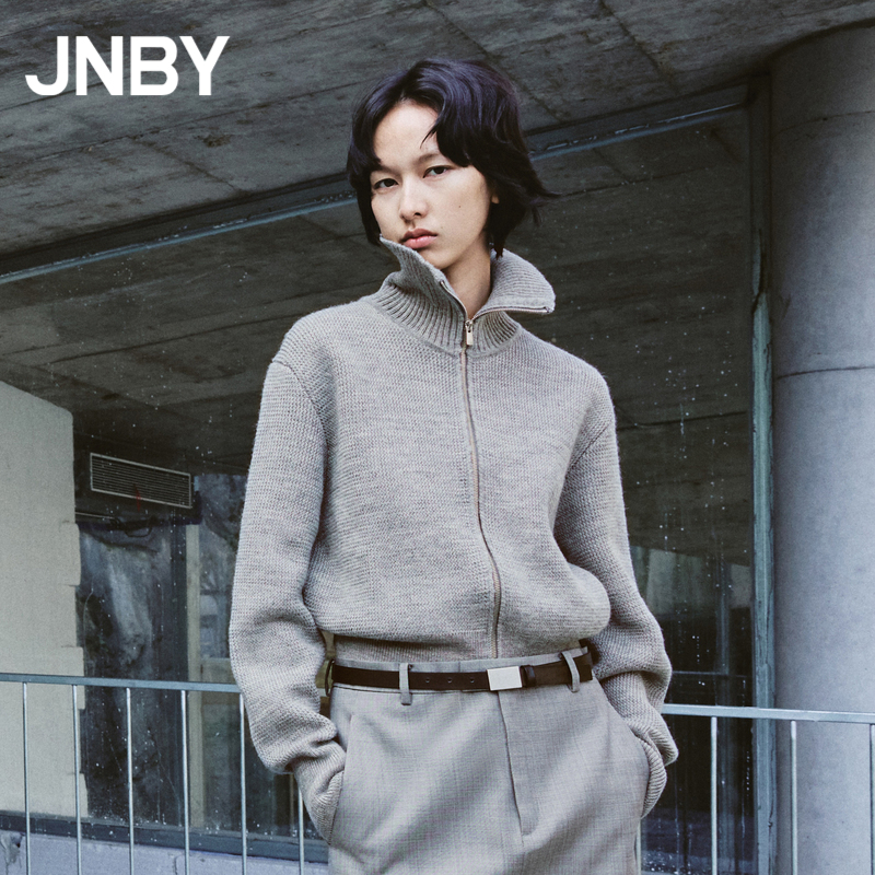 JNBY/Осенне-зимний шерстяной свитер для простолюдинов из провинции Цзяннань, короткий кардиган с отворотом на талии, мягкий 5OA310880