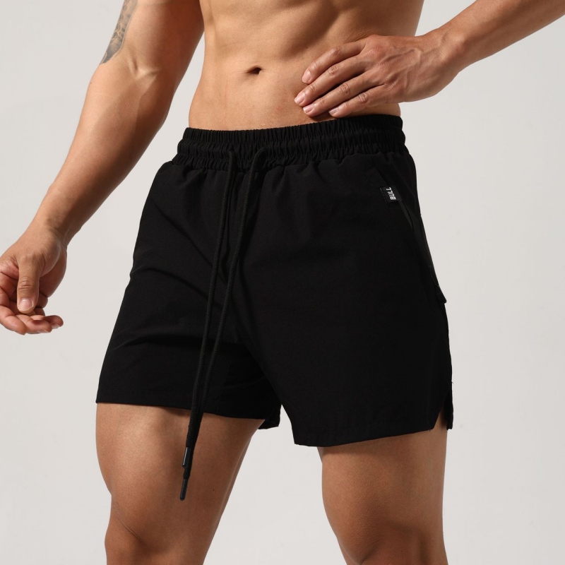 Новые летние спортивные шорты, мужские брюки с четырьмя точками наклона, шелковые быстросохнущие эластичные шорты для фитнеса, марафонского бега, мышц, большого размера