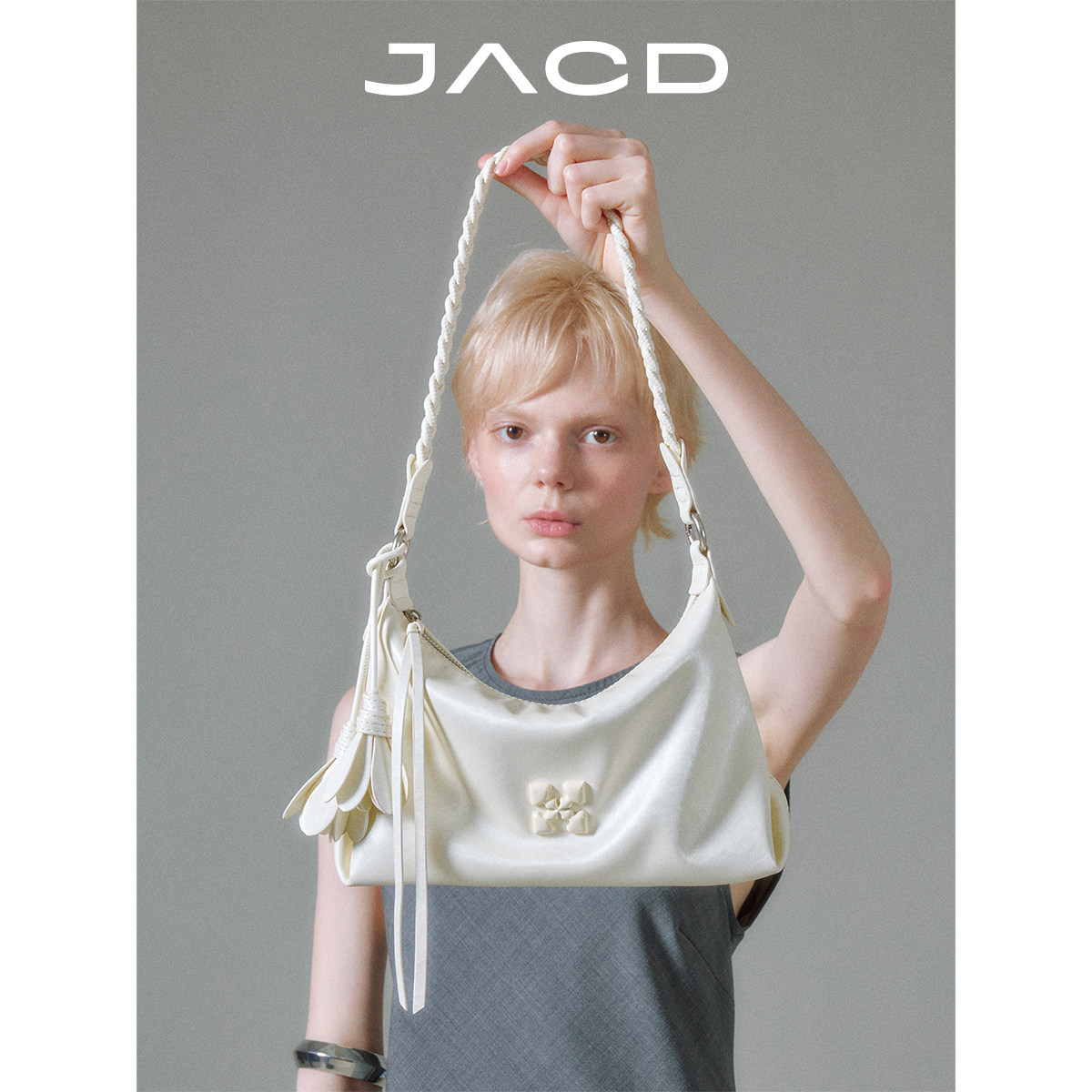 JACD [Shen Yue в том же стиле] Белая женская сумка для подмышек, 20...