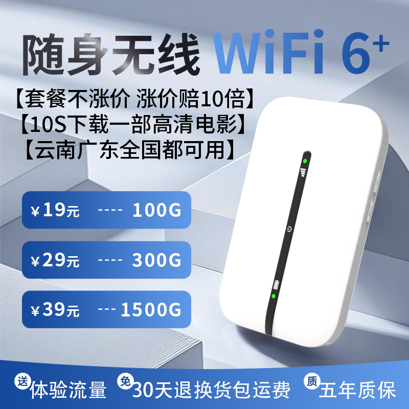 Портативная беспроводная сеть wifi2025 новая мобильная высокоскоростная сеть портативный маршрутизатор wifl безлимитная скорость передачи данных интернет-карта wi-fi 6 домашняя широкополосная автомобильная национальная официальная точка доступа в Юньнани