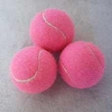 Pink tennis training ball for beginners, good bouncing and polishing resistance, single player tennis fascia ball, massage ball, female