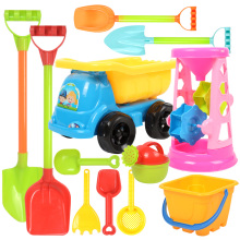 Children's toys, eight years old, seven colors of plastic toys, children's beach digging shovel and bucket playing sand tools, children's set