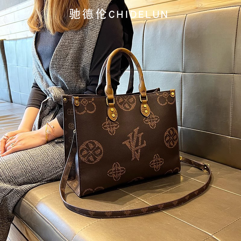 Роскошная кожаная сумка-тоут Chidelun, новинка 2025 года, большой вместительный портфель для поездок на работу, переносная большая сумка на одно плечо, женская