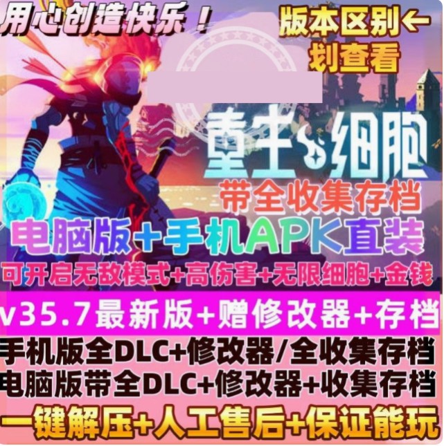 Death / Rebirth Cell для Android-телефона + полная версия дополнения для компьютера с модификатором отправки + архив автономной игры для ПК