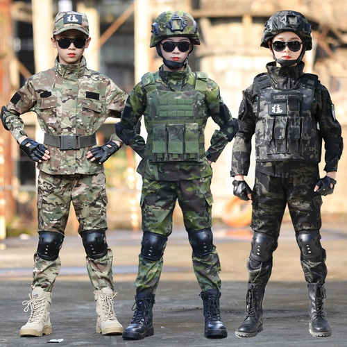 Детский камуфляжный комплект для детского сада для школьников, дорожная кукла, снаряжение, поликоттон