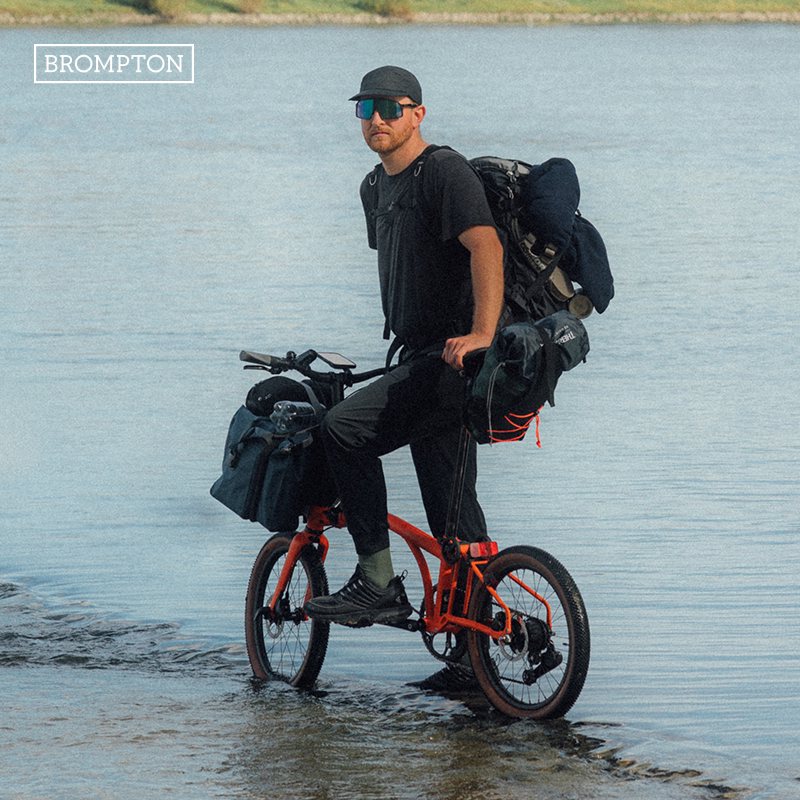 8-скоростной складной велосипед BROMPTON Xiaobu G Line Adventure Orange