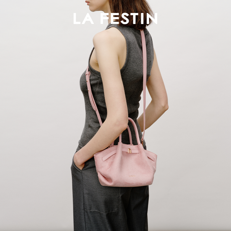 Замшевая сумка Lafestine lazy bag 2025, новая сумка, летняя кожаная сумка-мессенджер для поездок на работу, женская сумка-клецка, сумочка