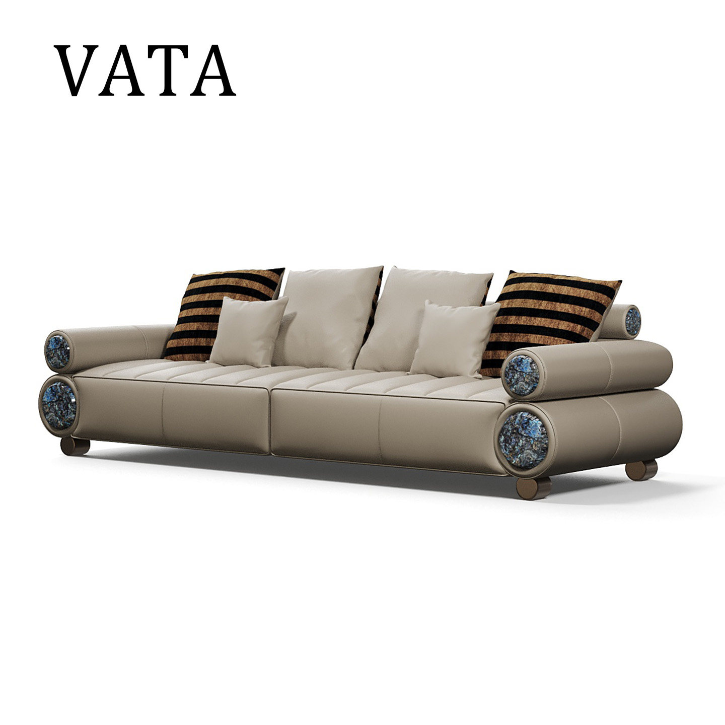 Кожаный итальянский минималистичный светильник VATA, роскошный современный дизайнерский диван для гостиной, встроенный в диван-виллу