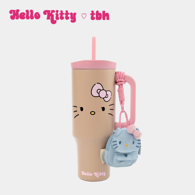 tbh Brutalist Home Hello Kitty Вакуумная колба для Биг Мака с соломинкой из нержавеющей стали, чашка для воды, подарок