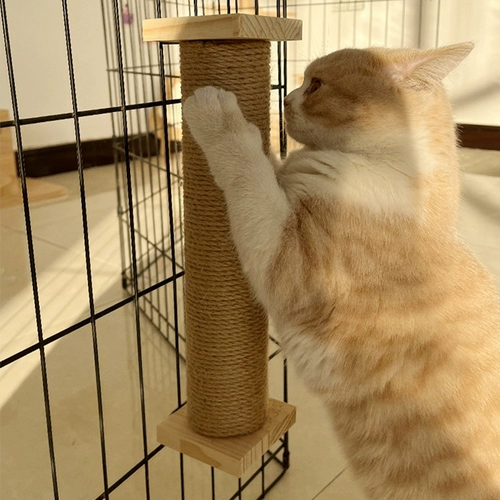 Столковое дерево висит кошачья клетка, захватывающая колонна Джаосеки Кейдж Стена Странная стойкость к износу и хватает игрушку для кошки, лазание кошки, лазание кота