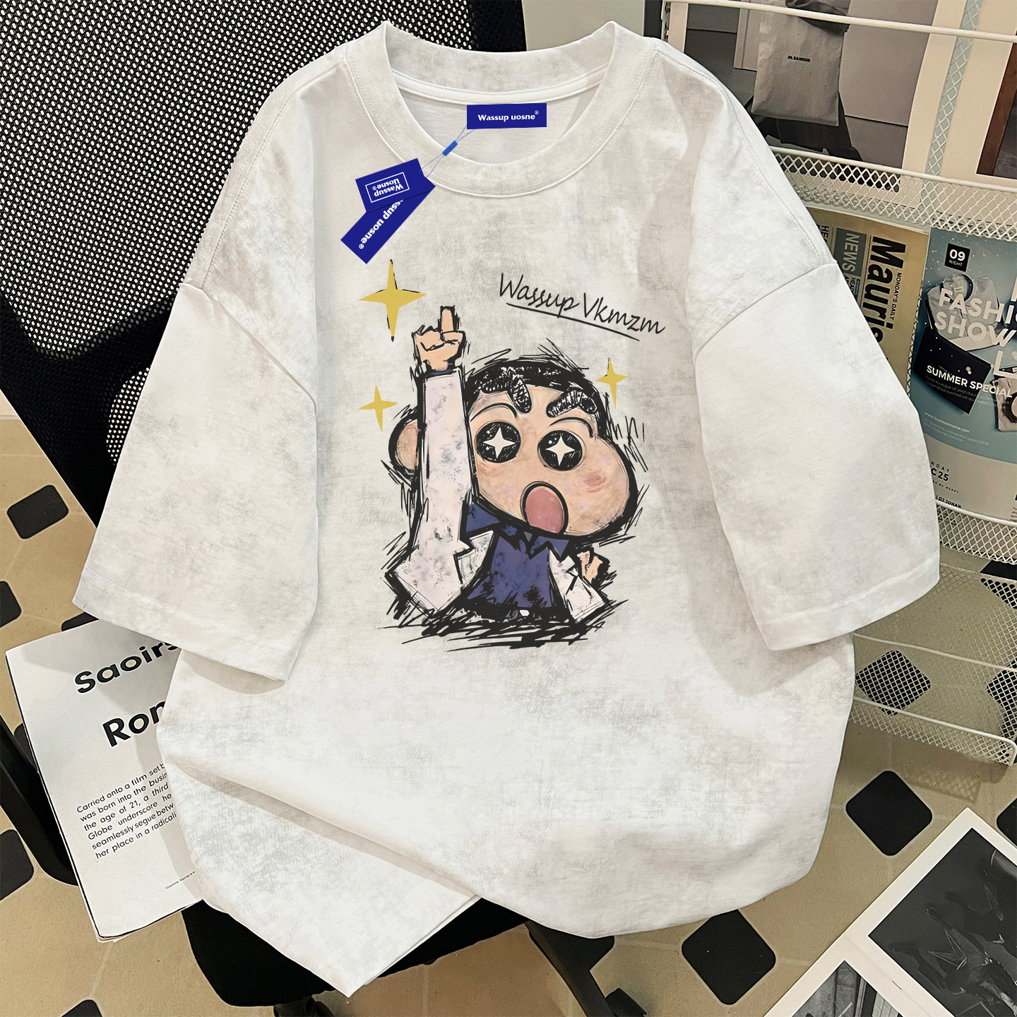 Как дела, американская ретро свободная футболка oversize из батика с короткими рукавами, мужская летняя новая свободная футболка для пары