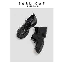 Earl Cat Lefu Shoes Women's 2024 Summer New Genuine Leather Uniform Shoes Thick Sole Small Leather Shoes Academy Style High Heel Single Shoes