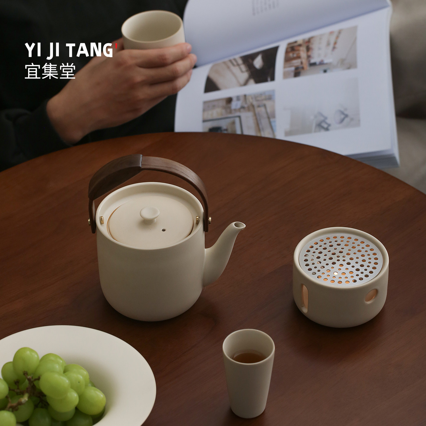 СРЕДНЕВЕКОВЫЙ чайный сервиз Yijitang INS BEAM teapot set керамическая теплая ЧАЙНАЯ плита ДЛЯ ПРИГОТОВЛЕНИЯ ЧАЯ НЕБОЛЬШОЙ БЫТОВОЙ ЧАЙНЫЙ сервиз большой емкости