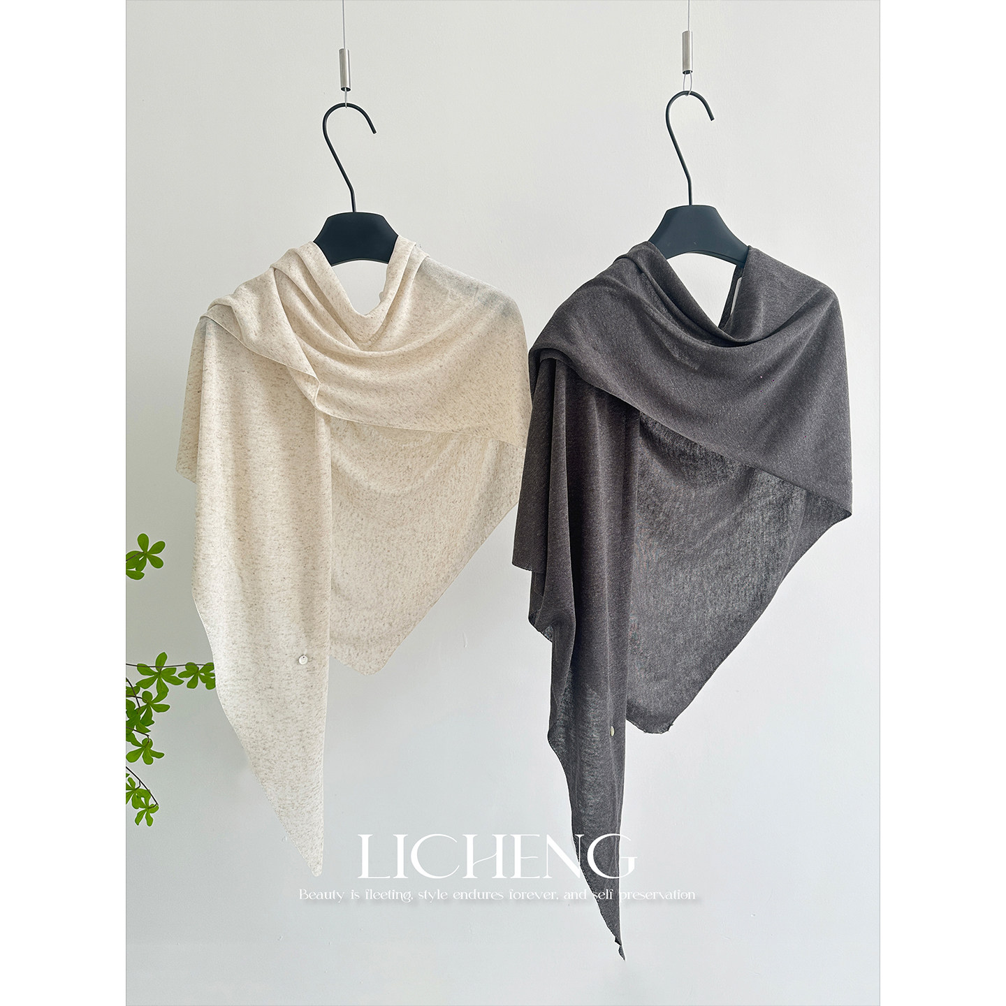 Licheng sheer, cool-feeling lyocell linen sun protection shawl for women, perfect for spring and summer, air-conditioned rooms, vacations, and as an outer layer.