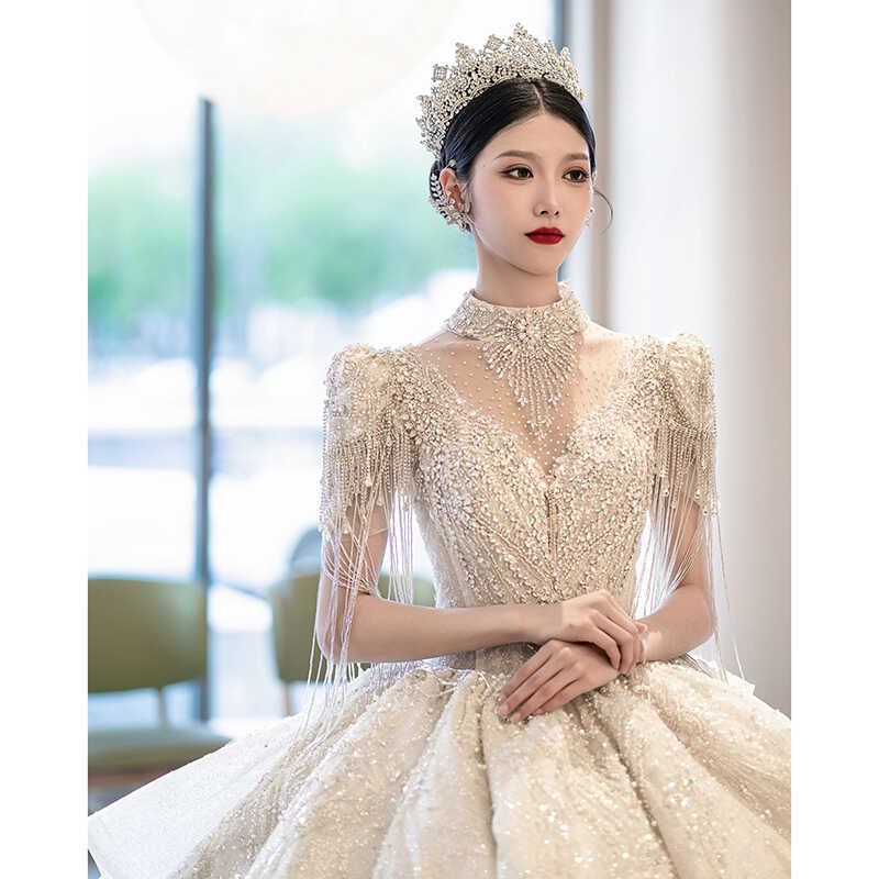 Свадебная пряжа высокой четкости bride 2026 новая основная пряжа с высококачественной текстурой маленькая тяжелая промышленность роскошь большой размер жира мм беременные женщины осень