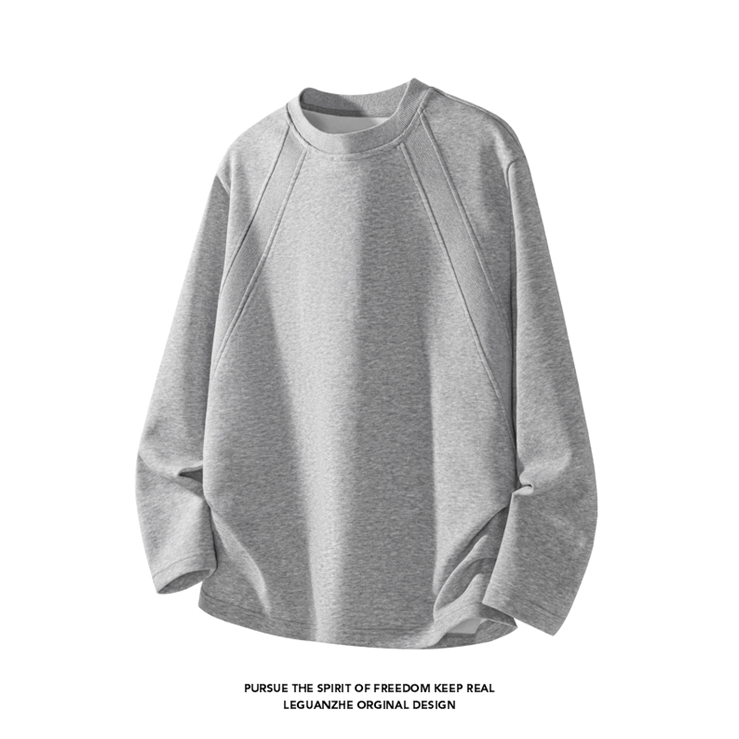 деконструированная футболка с длинными рукавами cleanfit, мужская весенне-осенняя футболка бренда tide, облегающий свитер с прямыми плечами, тяжелая свободная рубашка с внутренней стороны