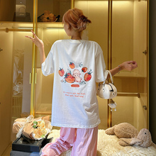 Loose short sleeved T-shirt for women in 2024, cute and stylish Korean version for summer