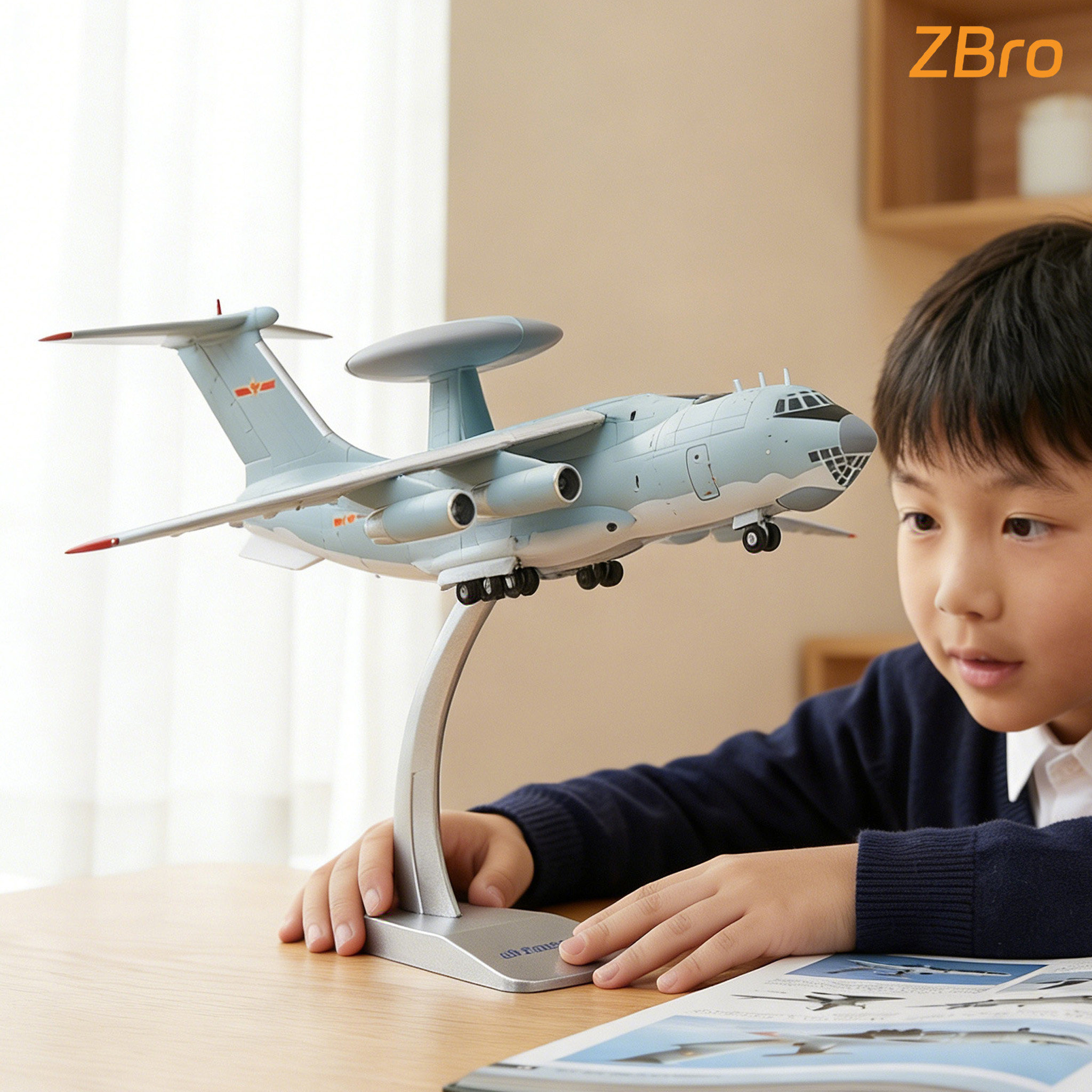 ZBRO1:130 Воздушная полиция 2000 модель самолета раннего предупреждения из имитационного сплава KJ2000 модель самолета коллекционное украшение