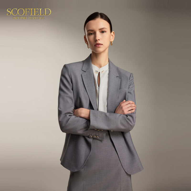 【Солнцезащитный крем】 Женский простой пиджак Scofield на одной пуговице, женский костюм, летние новинки 2025 года