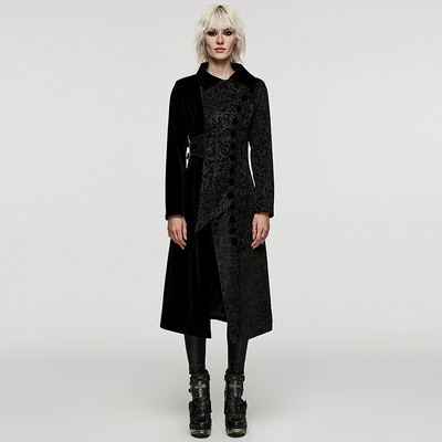 taobao agent ╋魔叹╋PUNKRAVE哥特GOTHIC宫廷平绒礼服中长款女风衣外套WY1530