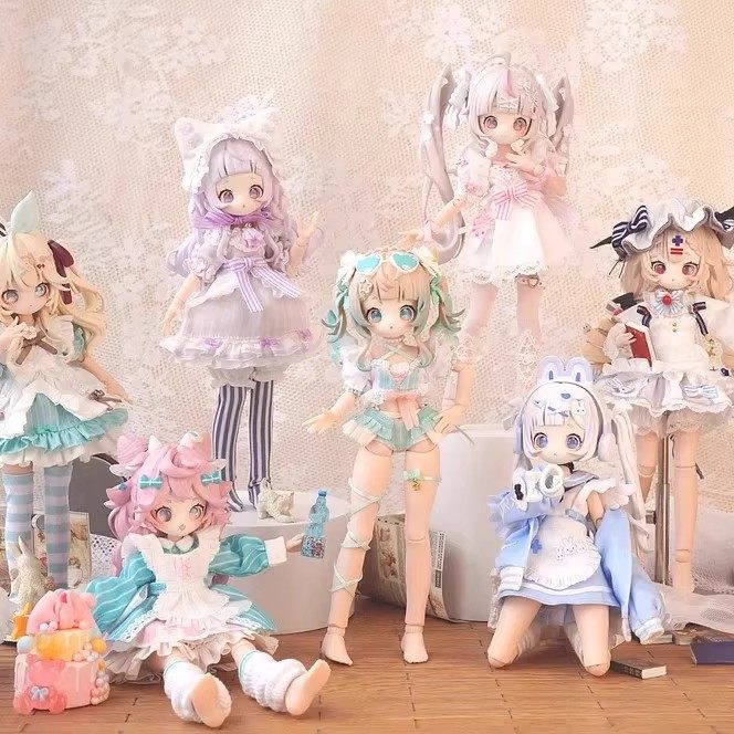 Подлинная Wanmeng SugaryGirls MJD Подвижная кукла onemore 8 очков BJD Tide Play Decoration Blind Box